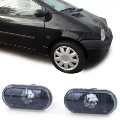 Indicatori Laterali Fumo Nero Coppia per Renault 19 Clio 1 2 Twingo Megane 1