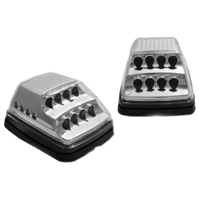 Indicatori Laterali LED Cromati Anteriori per Mercedes Classe G W463 1990-2012