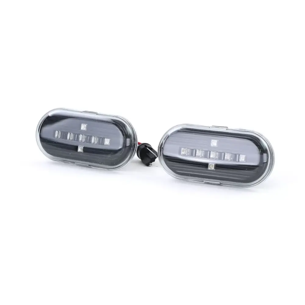 Indicatori Laterali LED Vetro Trasparente Nero per Smart Fortwo 453 dal 2014