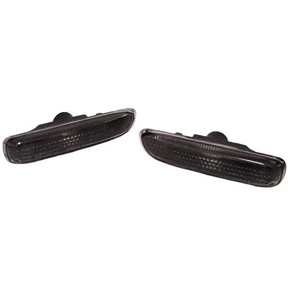 Indicatori Laterali Neri Coppia per BMW Serie 3 E46 Coupe Cabrio Berlina Touring
