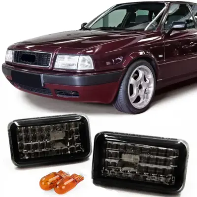 Indicatori Laterali Vetro Trasparente Neri per Audi 80 90 100 A6 C4 200 V8
