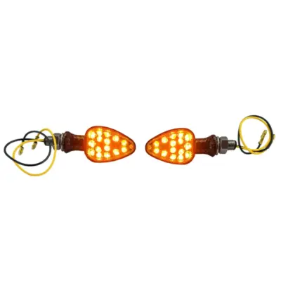 Indicatori LED Posteriori Carbonio Eleganti Mini Motorcycle E-mark