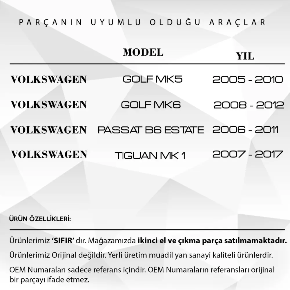 Ingranaggio Chiusura Baule per Volkswagen Tiguan