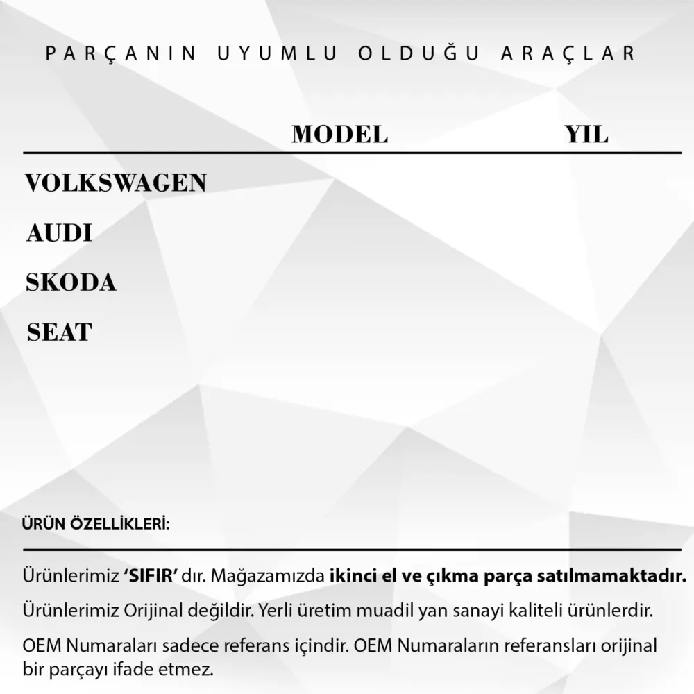 Ingranaggio di Stop per Volkswagen, Audi, Skoda, Seat