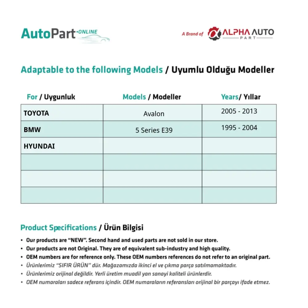 Ingranaggio Kit Riparazione Tendina Posteriore per BMW 5 Series E39