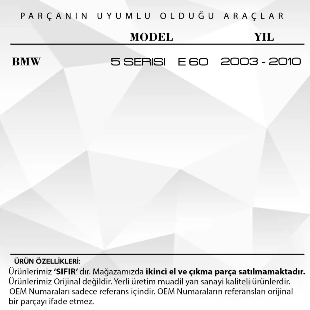 Ingranaggio Motore Tetto Apribile per BMW 5 Series E60