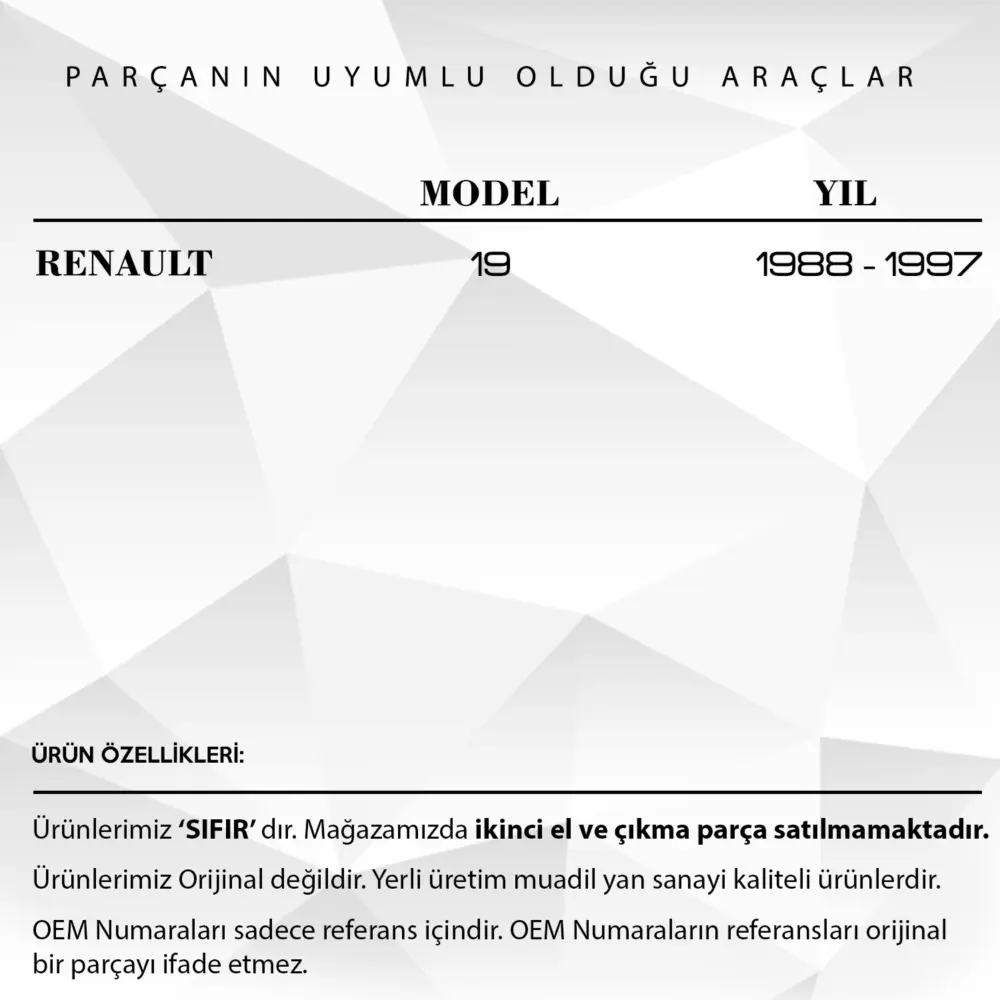 Ingranaggio Plastico Chiusura Porta per Renault 19