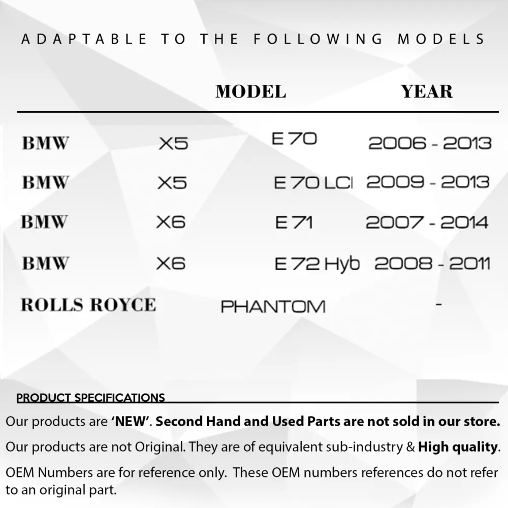 Ingranaggio Regolazione Sedile per BMW Serie 5, 7, X5, X6 Phantom