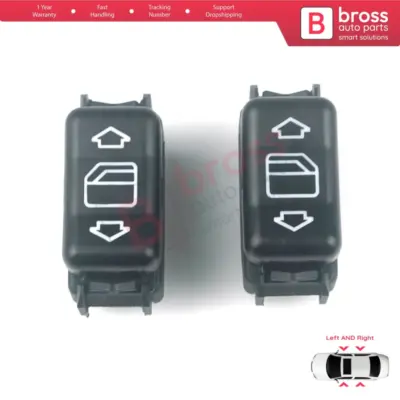 Interruttore Alzacristalli 5 Pin Anteriore Sinistro Destro per Mercedes W124
