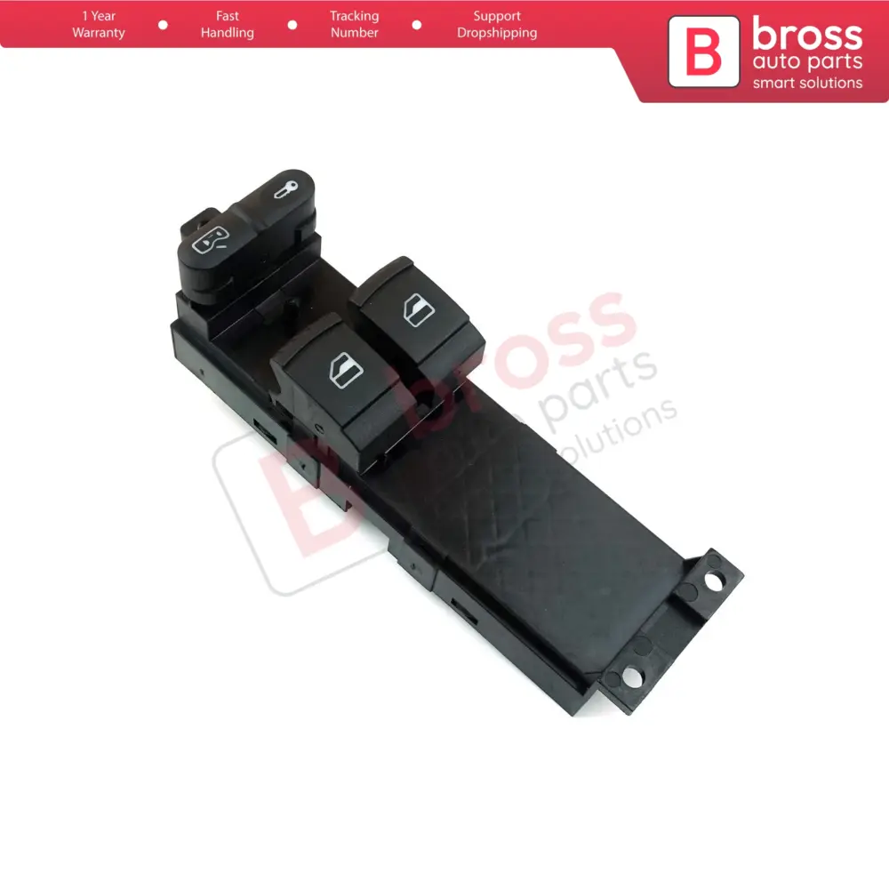 Interruttore Alzacristalli Anteriore Sinistro 9 Pin per VW Passat B5 Golf MK4