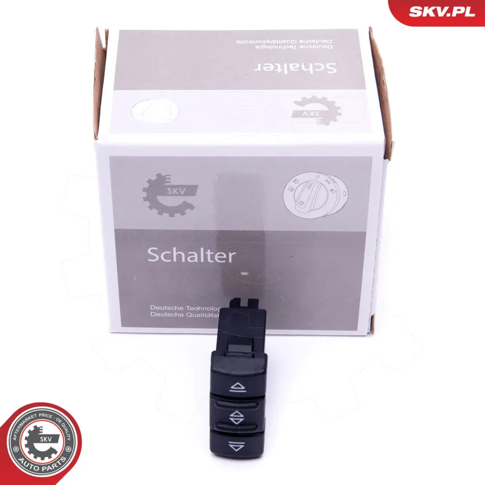 Interruttore, alzacristallo per Renault 19 II (B) Master II Bus (JD) 2556100QAD