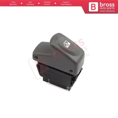 Interruttore Alzacristallo Singolo 5 Pin Grigio per Renault Kangoo Scenic