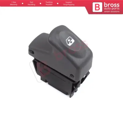 Interruttore Alzacristallo Singolo 6 Poli Grigio per Renault Kangoo Scenic