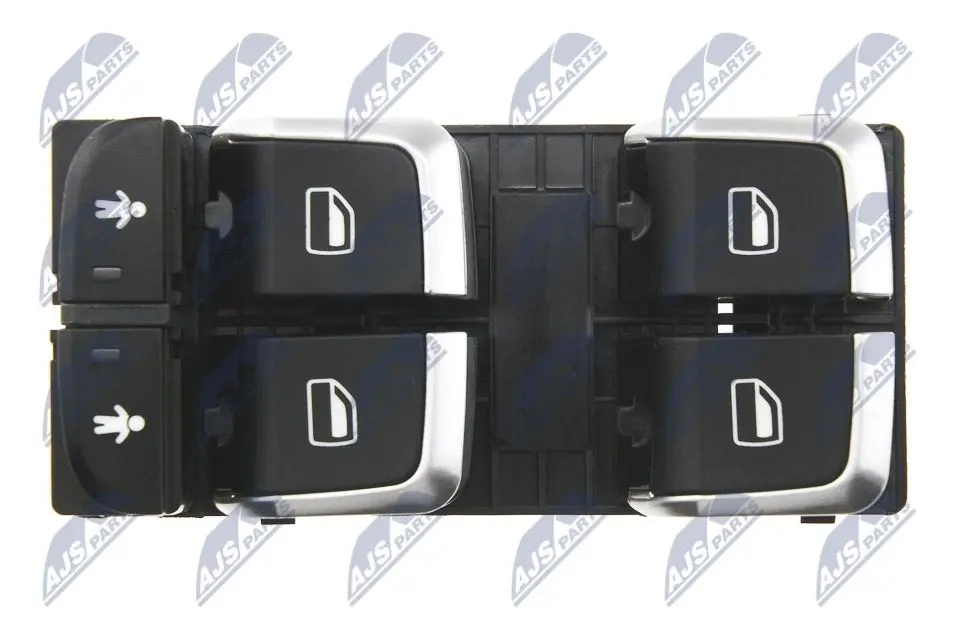 Interruttore Controllo Vetro Cromato per Audi A6 2010- A7 2011- Q3 2011