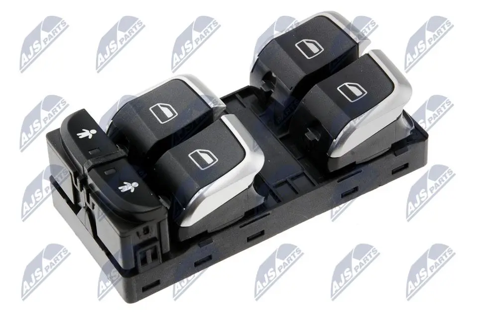 Interruttore Controllo Vetro Cromato per Audi A6 2010- A7 2011- Q3 2011