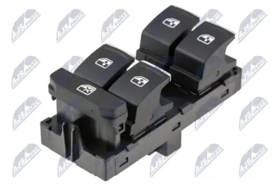 Interruttore Controllo Vetro Cromato per Skoda Octavia 2013