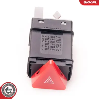 Interruttore, Lampeggiatore d'emergenza per VW Polo (6N2) 1C0953235D