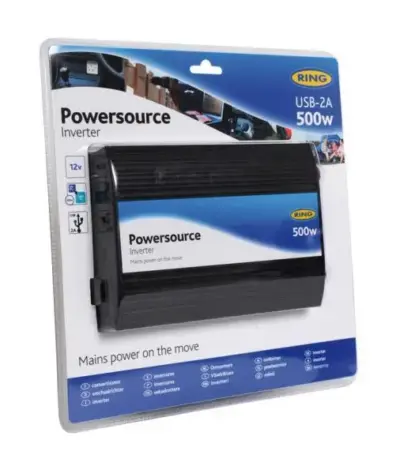 Inverter Auto 12V 500W Convertitore Tensione DC a AC Portatile