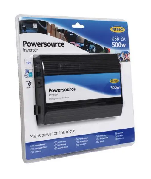 Inverter Auto 12V 500W Convertitore Tensione DC a AC Portatile