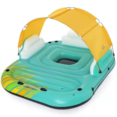 Isola Gonfiabile 5 Posti con Tettuccio 291x265x83 cm Universale