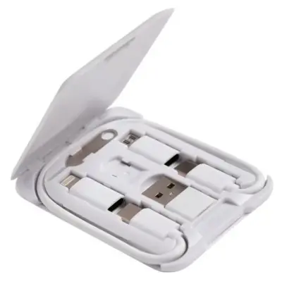 Kit adattatori universali multiuso plastica bianca confezione 10 pezzi