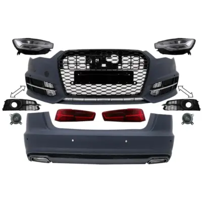 Kit Carrozzeria Completo Conversione Design 2018 per Audi A6 4G C7 2011-2017 LHD