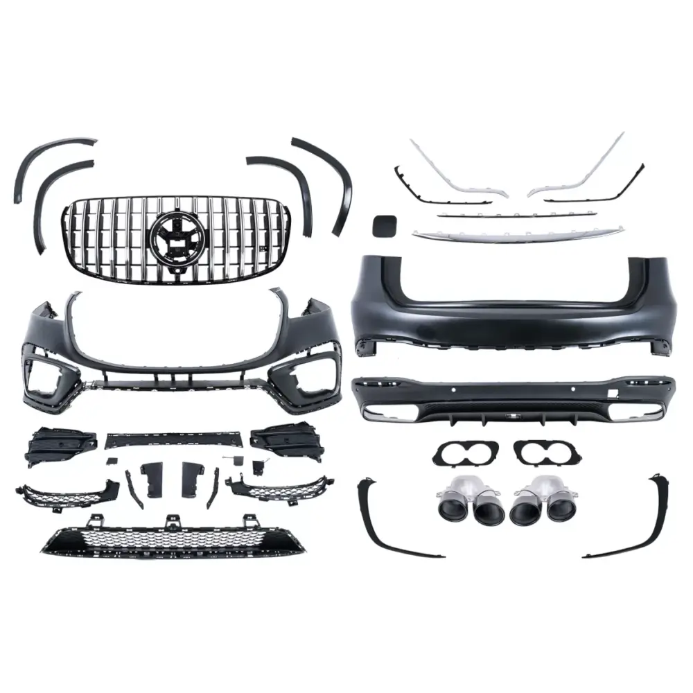 Kit Carrozzeria Completo Paraurti Laterali per Mercedes GLS SUV X167 2019-2023