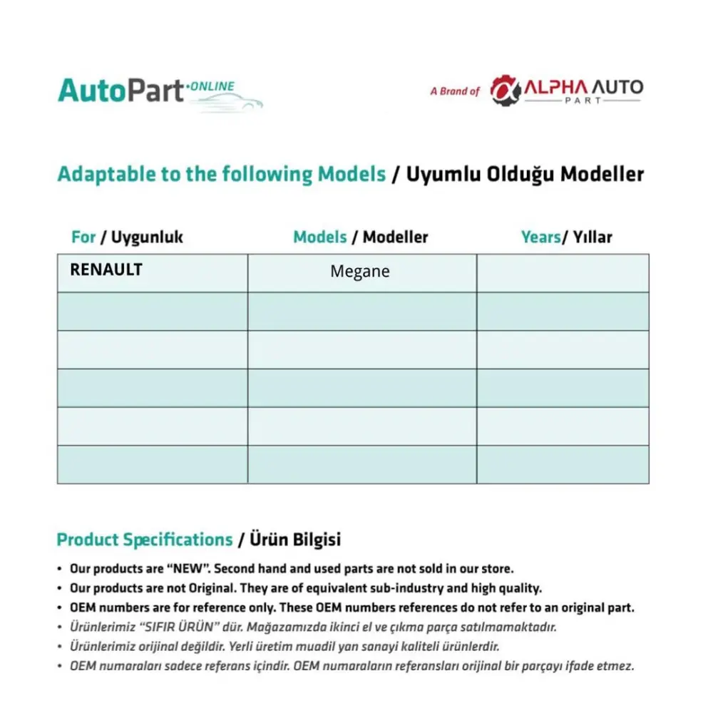 Kit Plastica Reclinazione Sedile per Renault Megane 2