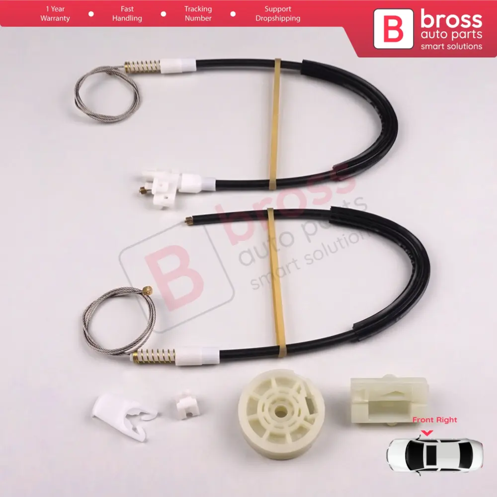Kit Riparazione Alzacristallo Anteriore Destro per Renault Megane MK1 X64