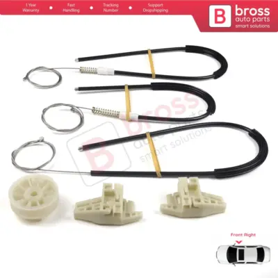 Kit Riparazione Alzacristallo Anteriore Destro per Renault Megane MK2 2002-2008