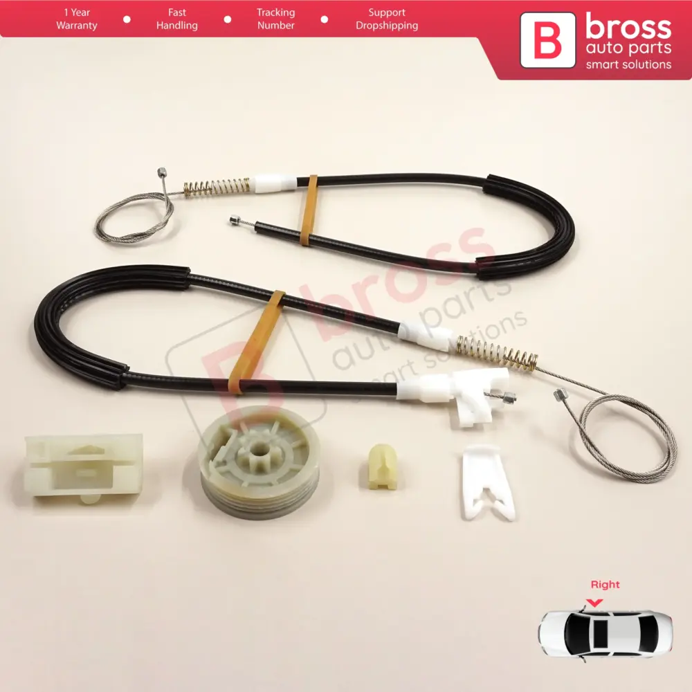 Kit Riparazione Alzacristallo Porta Destra per Renault Megane MK1 X64 Coupe