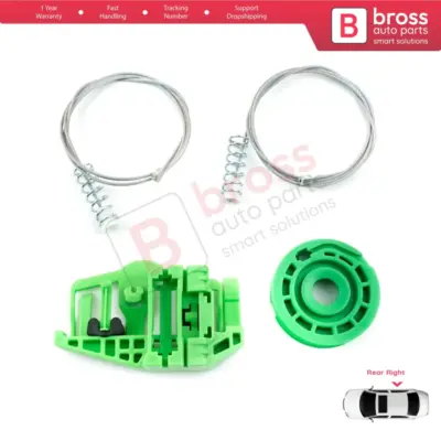 Kit Riparazione Alzacristallo Posteriore Destro per BMW 1 E87 2003-2012 5 Porte