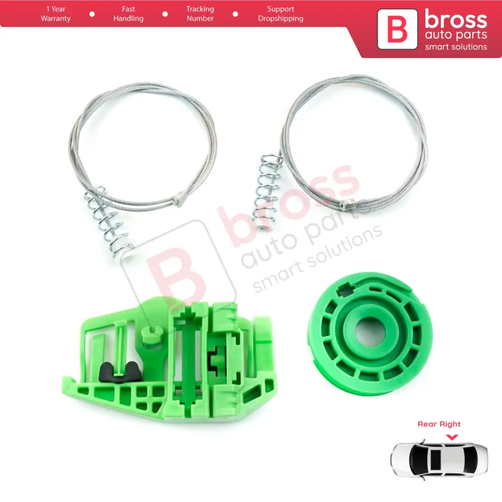 Kit Riparazione Alzacristallo Posteriore Destro per BMW 1 E87 2003-2012 5 Porte