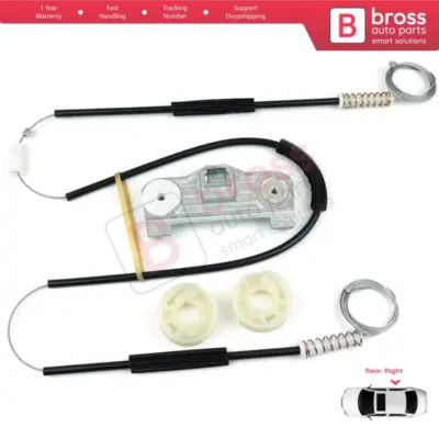 Kit Riparazione Alzacristallo Posteriore Destro per BMW Serie 5 E39 1996-1999