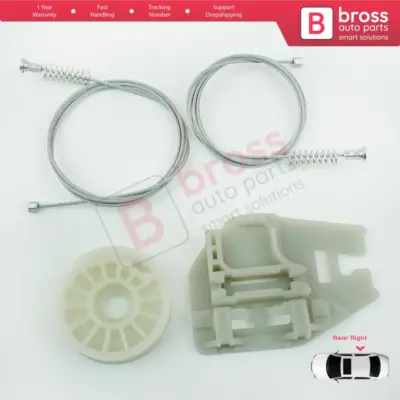 Kit Riparazione Alzacristallo Posteriore Destro per BMW X5 E53 2000-2006