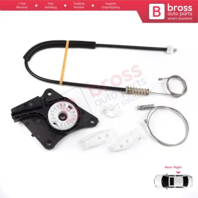 Kit Riparazione Alzacristallo Posteriore Destro per VW New Beetle 1Y7 2003-2010