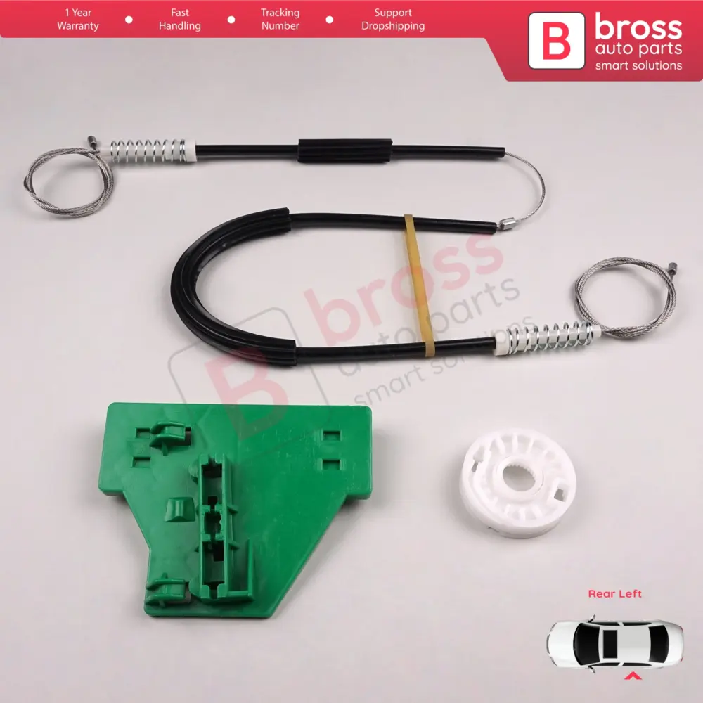 Kit Riparazione Alzacristallo Posteriore Sinistro per Audi A4 B6 B7 8E2 8E5 8ec