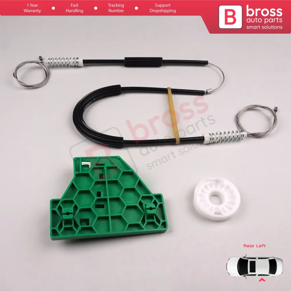 Kit Riparazione Alzacristallo Posteriore Sinistro per Audi A4 B6 B7 8E2 8E5 8ec