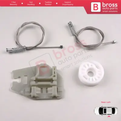 Kit Riparazione Alzacristallo Posteriore Sinistro per BMW Serie 3 E46 1998-2005