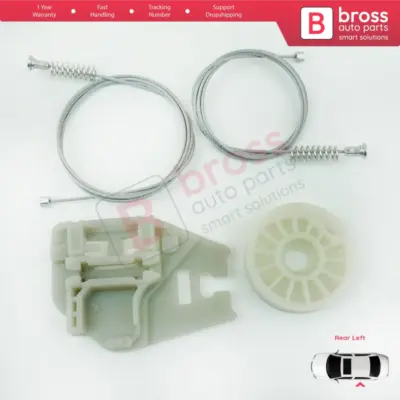 Kit Riparazione Alzacristallo Posteriore Sinistro per BMW X5 E53 2000-2006