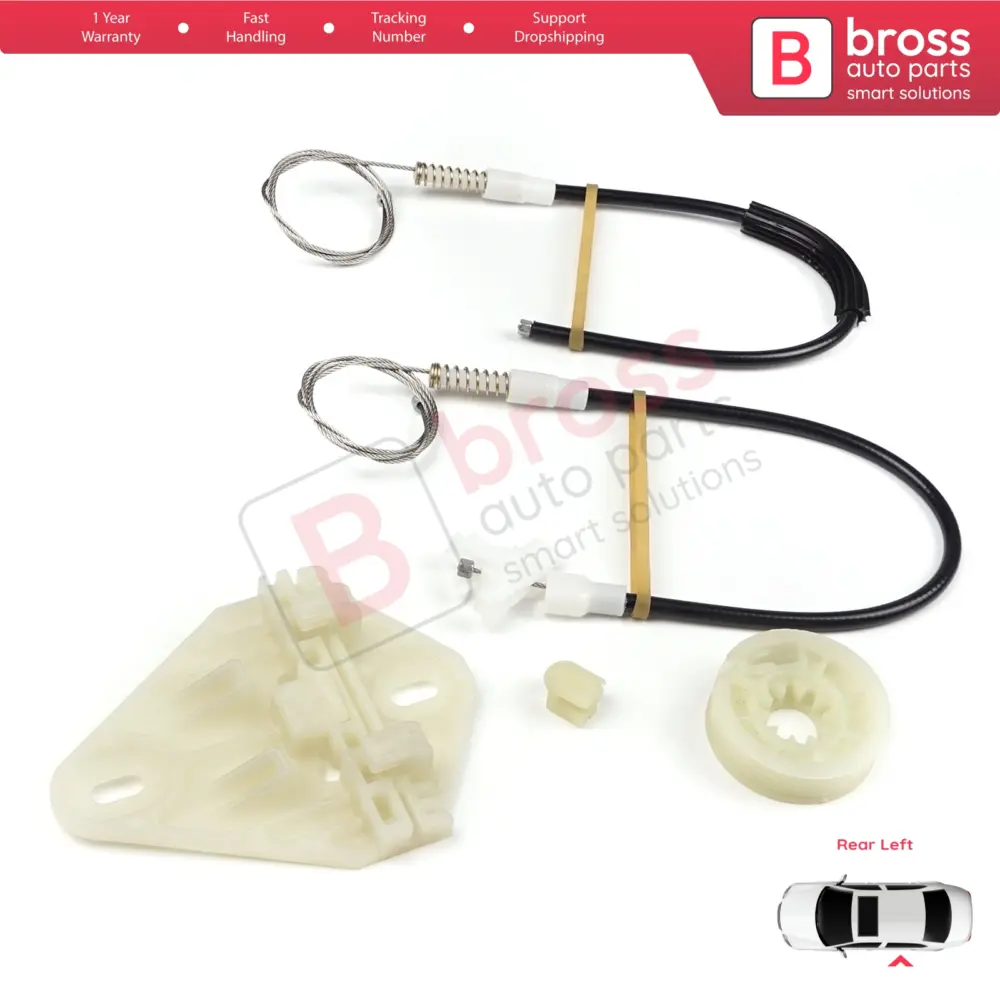Kit Riparazione Alzacristallo Posteriore Sinistro per Renault Megane MK1 X64