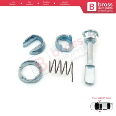Kit Riparazione Cilindretto Serratura Anteriore 51,5 mm per VW Passat B5 Gp 3bg