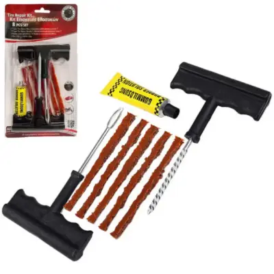 Kit Riparazione Pneumatici 8 Pezzi Universale per Auto