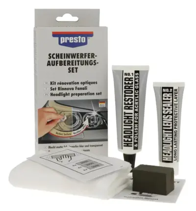 Kit ripristino fanali auto trattamento antiruggine trasparente protezione UV