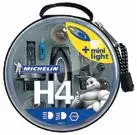 Kit sicurezza auto completo illuminazione lampade H4 alogene ricambio
