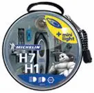 Kit sicurezza auto completo illuminazione lampadine H7 H1 ricambio fari
