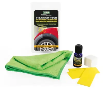 Kit trattamento rigenerante plastiche auto protezione antiruggine lunga durata