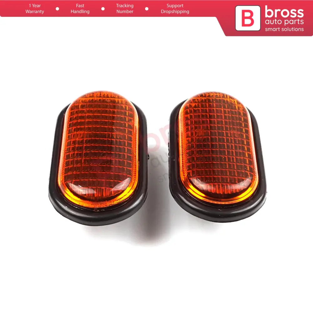 Lampada Freccia Laterale Arancione 2 Pezzi per Renault Opel Nissan