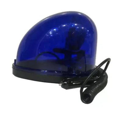 Lampada Rotante Magnetica Ovale 12v Blu Universale 12,5x13,5 cm