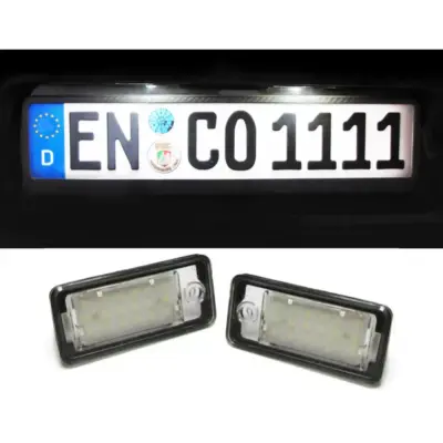 Lampada Targa LED Bianca 6000k per Audi A3 8P A4 B6 A6 4F Q7 Tdl